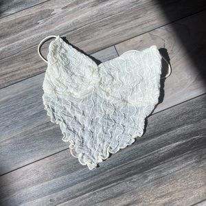 SHEIN ICON Crisscross Backless Bandana Hem Cami Top